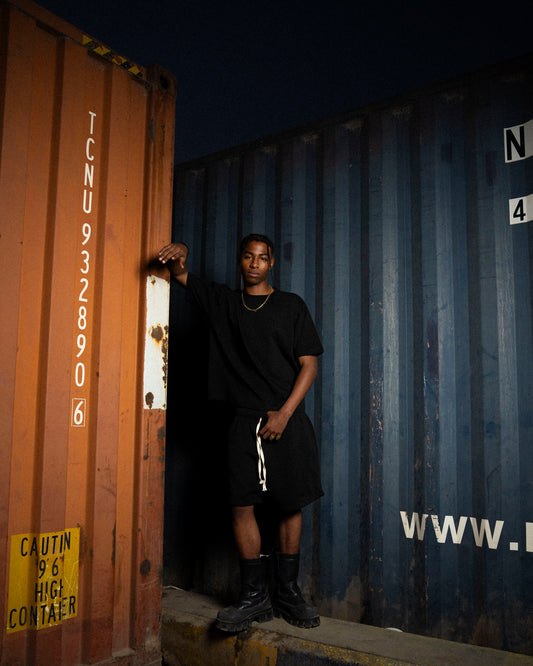50BNDZ-BLACK SHORTS